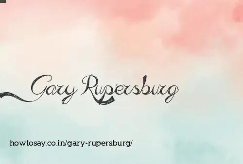 Gary Rupersburg