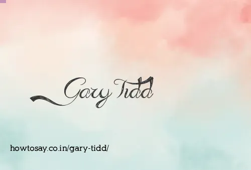 Gary Tidd
