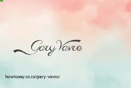 Gary Vavro
