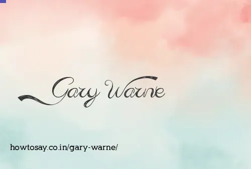 Gary Warne
