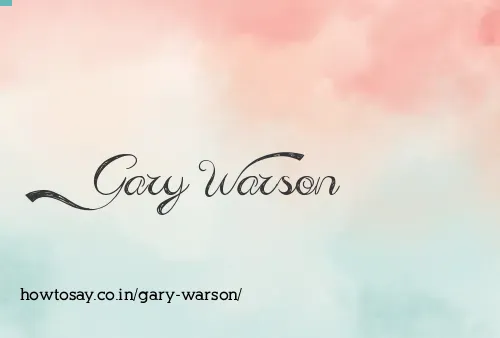 Gary Warson