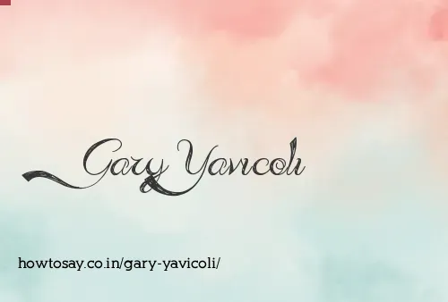 Gary Yavicoli