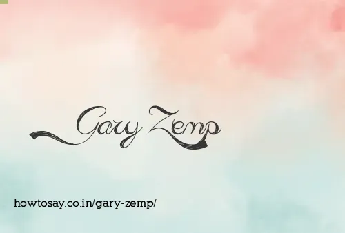 Gary Zemp