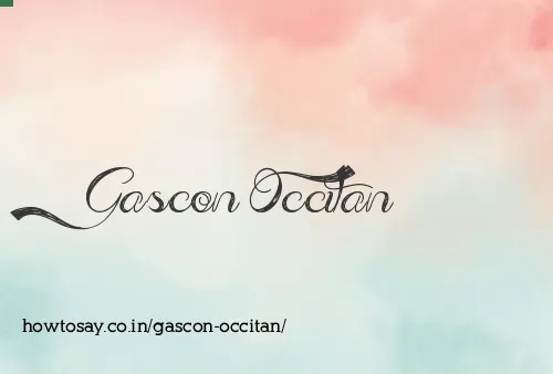 Gascon Occitan
