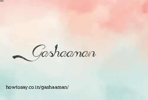 Gashaaman