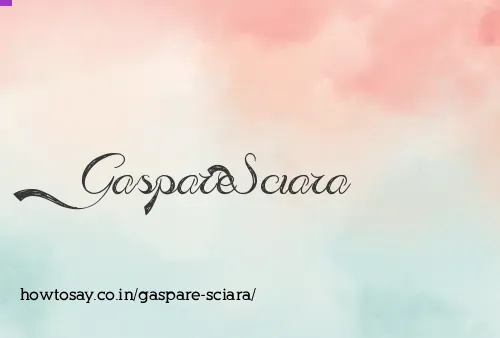 Gaspare Sciara