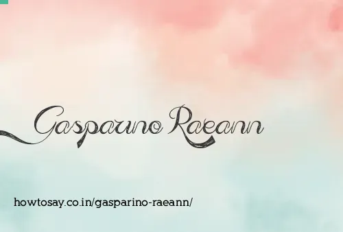 Gasparino Raeann