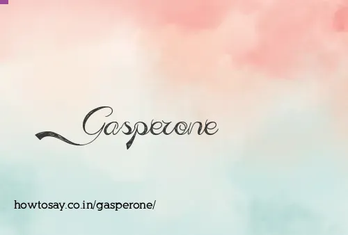 Gasperone