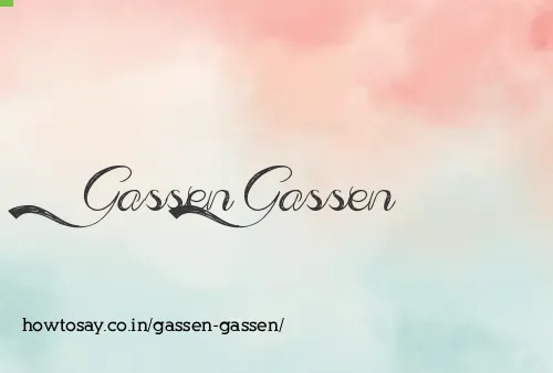 Gassen Gassen