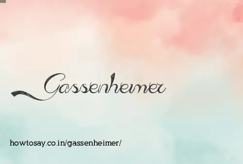 Gassenheimer