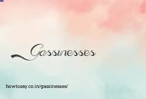 Gassinesses