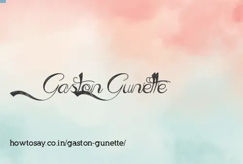 Gaston Gunette
