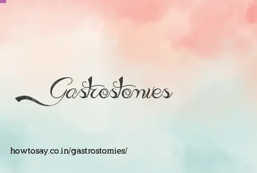 Gastrostomies