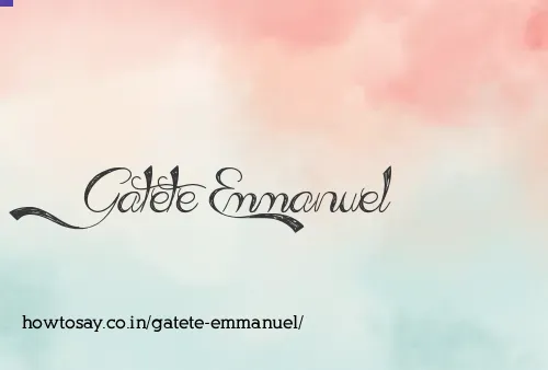 Gatete Emmanuel