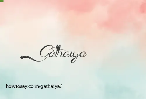 Gathaiya