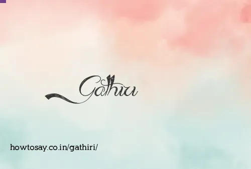 Gathiri