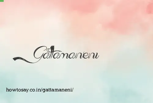 Gattamaneni