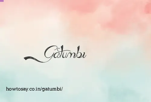 Gatumbi