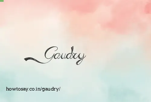 Gaudry