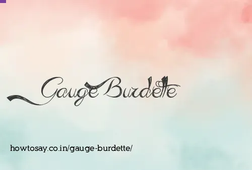 Gauge Burdette