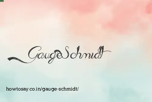 Gauge Schmidt