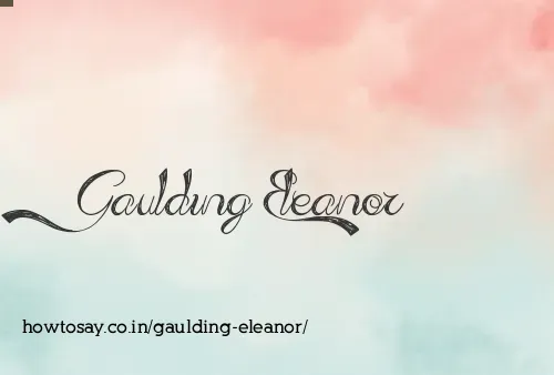Gaulding Eleanor