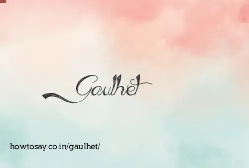 Gaulhet