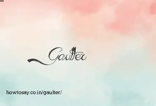 Gaulter
