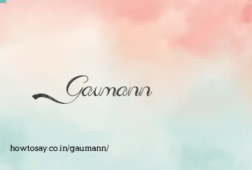Gaumann