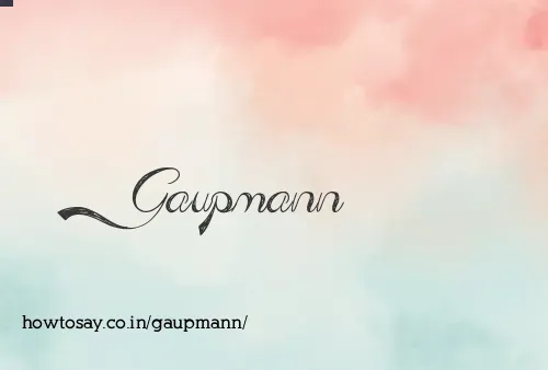 Gaupmann