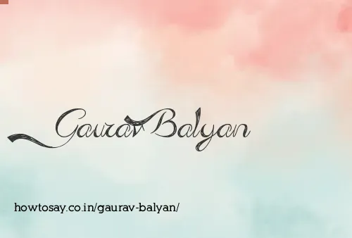 Gaurav Balyan