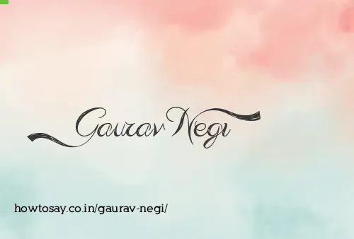 Gaurav Negi