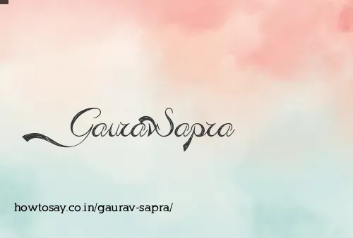 Gaurav Sapra