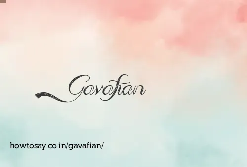 Gavafian