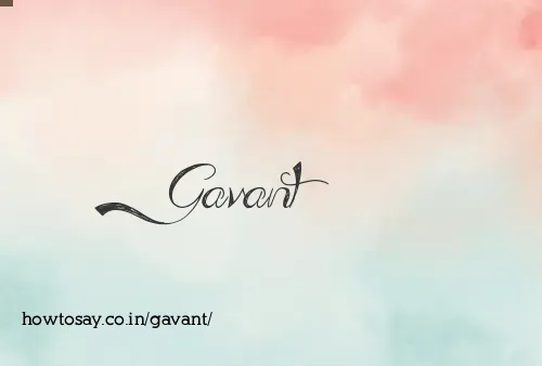 Gavant