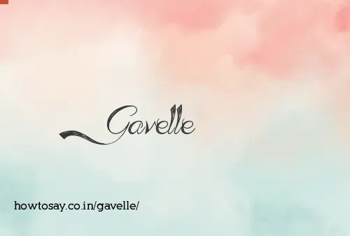 Gavelle