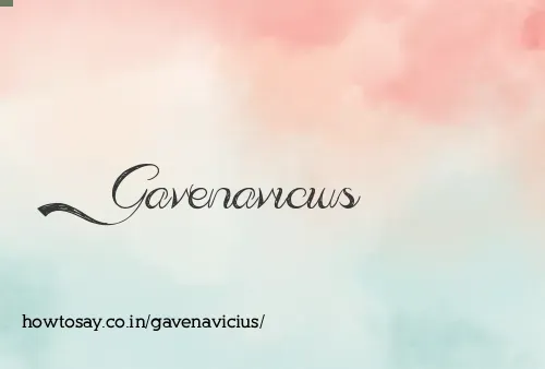 Gavenavicius