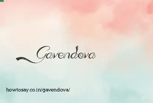 Gavendova