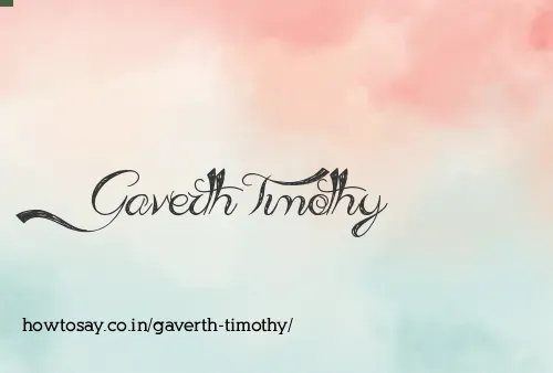 Gaverth Timothy