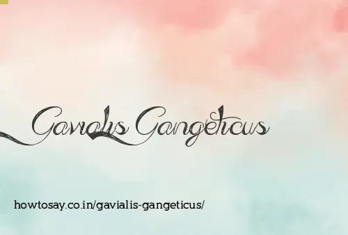 Gavialis Gangeticus