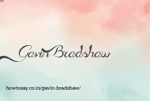 Gavin Bradshaw