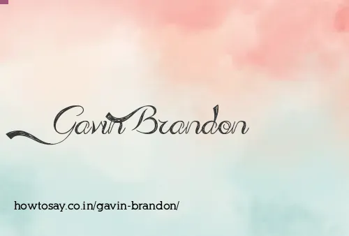 Gavin Brandon