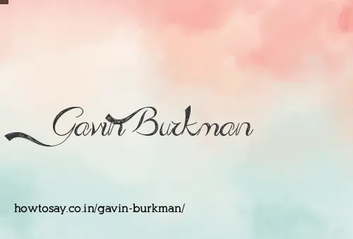 Gavin Burkman
