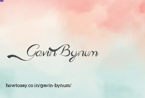 Gavin Bynum