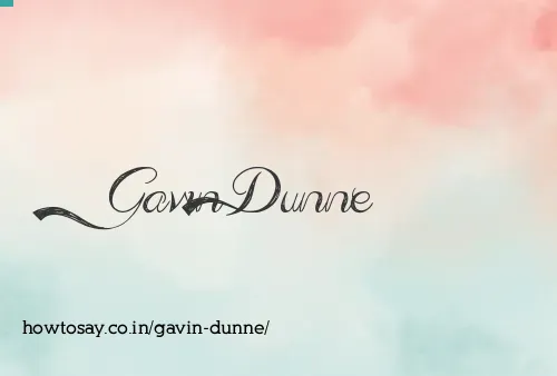 Gavin Dunne