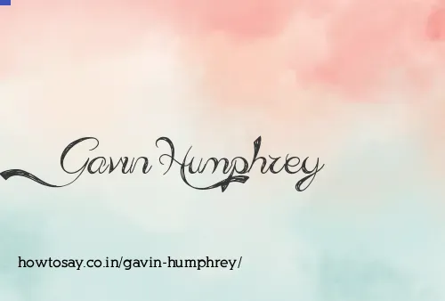 Gavin Humphrey
