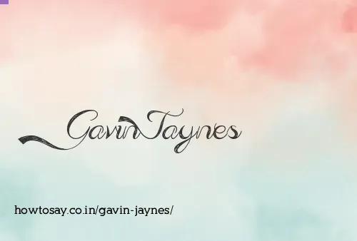 Gavin Jaynes