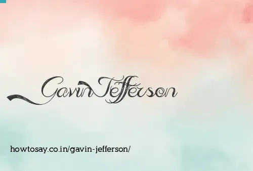 Gavin Jefferson