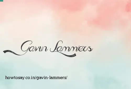 Gavin Lammers