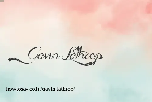 Gavin Lathrop